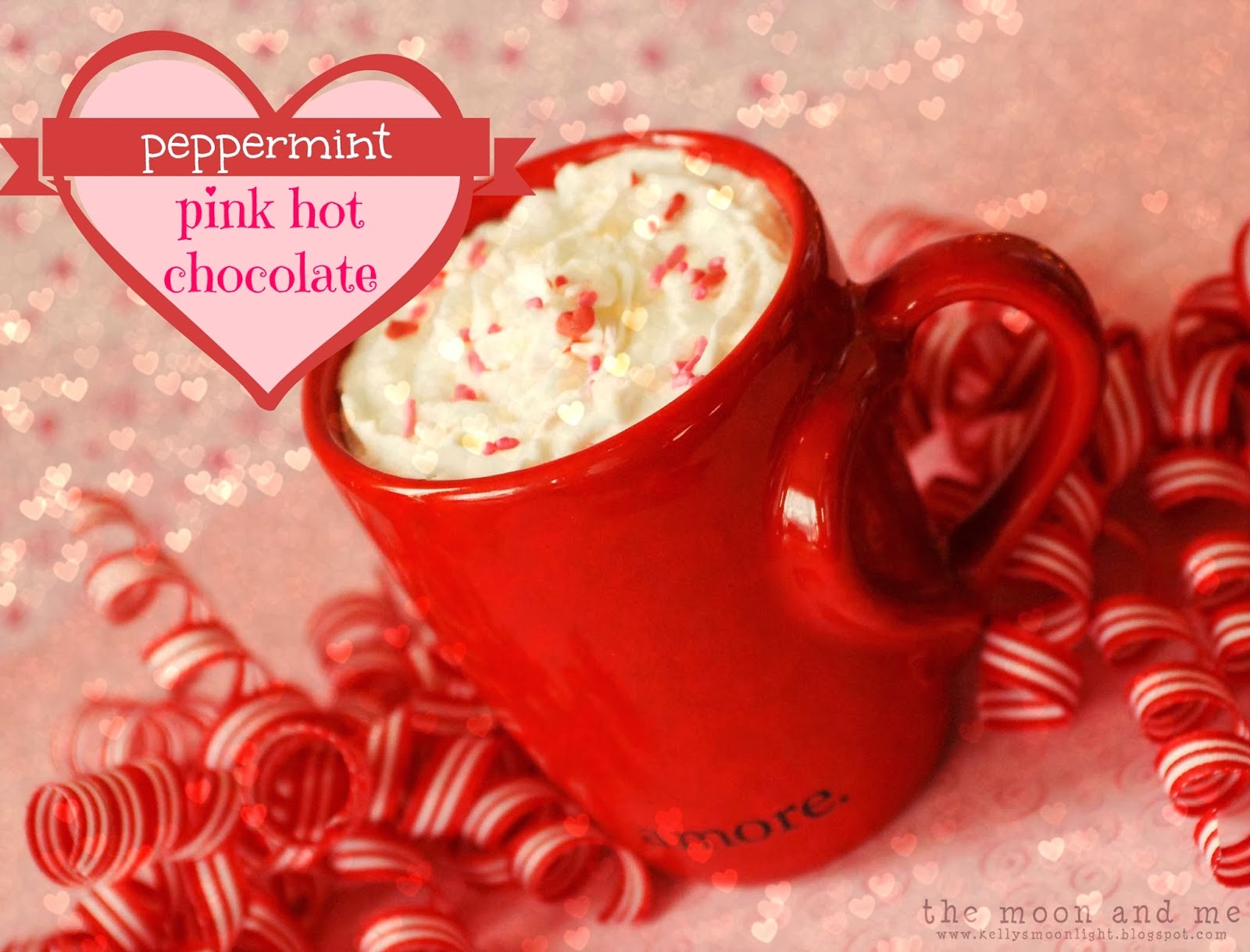 Peppermint Pink Hot Chocolate by The Moon and Me