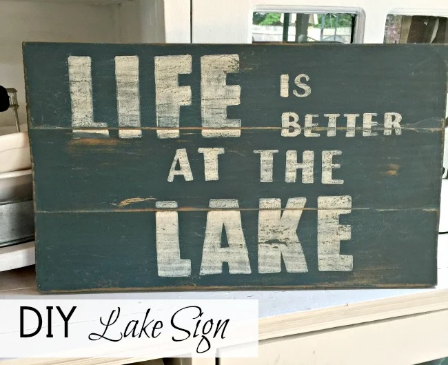 Life is Better at the Lake Sign www.homeroad.net