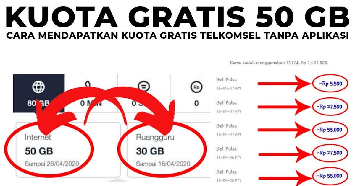 20 Cara Mendapatkan Kuota Gratis Telkomsel Tanpa Aplikasi Terbaru Klikdisini Id