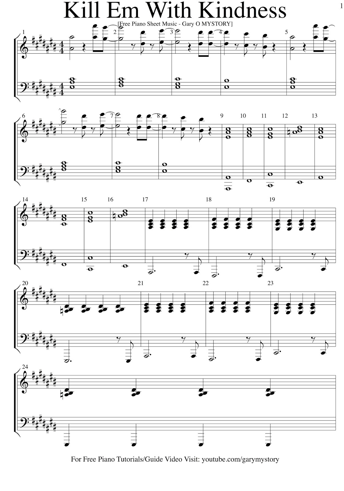 Pictures gallery of Gallery selena feel gomez piano sheet want song gary ke...