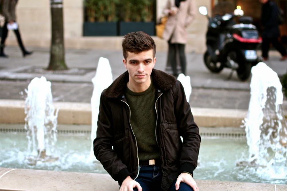 April77_Bomber-American_Vintage_Pull_Jumper-H&M_Jeans-Minelli_boots-Louis_Vuitton_Bracelet-Blog_mode_homme_mensfashion_Paris