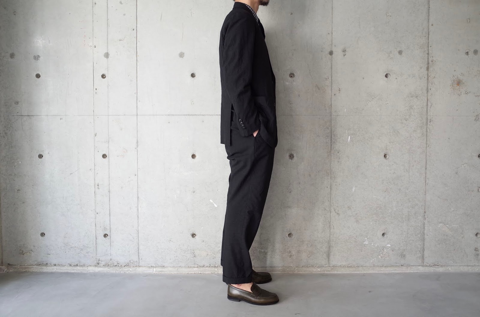 trunk: COMOLI WOOL 2B JACKET & 2TUCK PANTS NOW IN STOCK