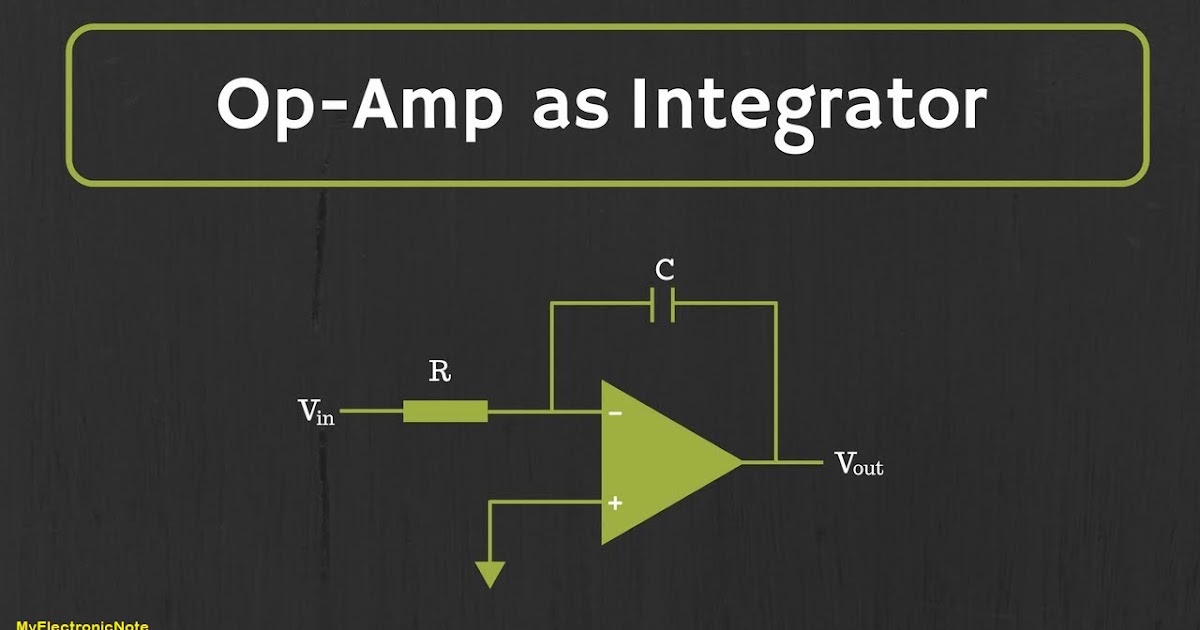 Electronic Note Integrator Operational Amplifier