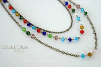 beaded chain necklace
