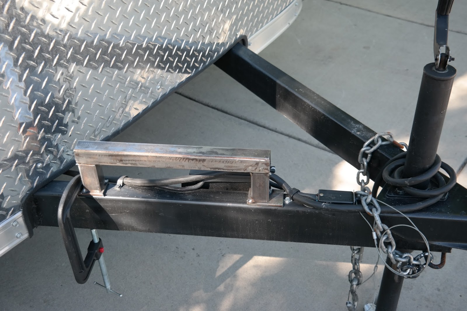 The GearBox RV Project Building the tongue mount frame for HVAC and