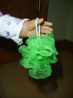 Arts and Crafts for your American Girl Doll: Mesh Shower Pouf (scrubby ...