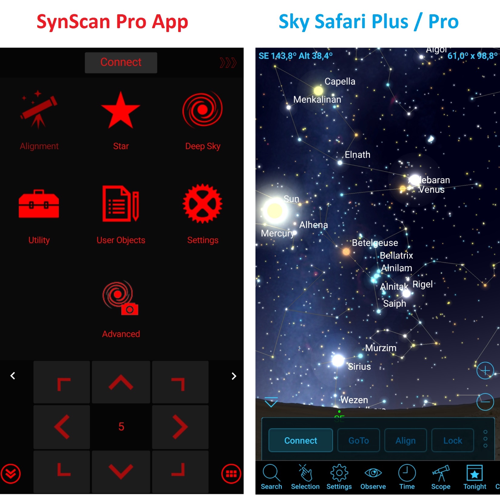 How to use stellarium software to control smart eq mount corpskse