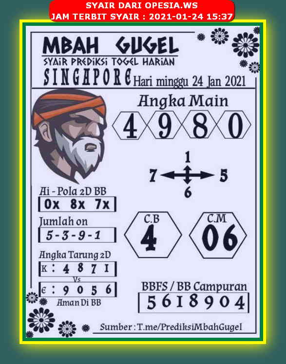 PREDIKSI singapura