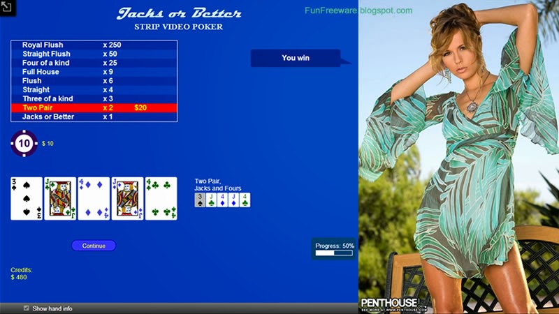 Strip Video Poker Freeware Screenshot