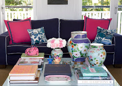 navy pink room living bedroom decorating couch sofa spiro pillows coffee rooms purple displaying personality gold source designs magenta tables