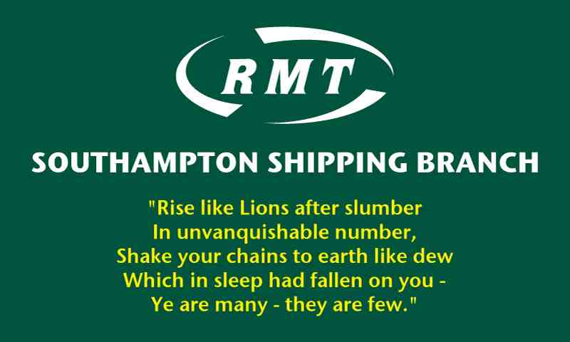 RMT Southampton Shipping branch