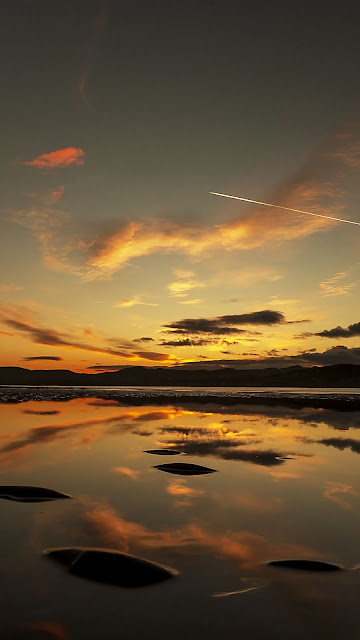 HD Wallpaper Lake, Sunset, Dusk, Water, Reflection