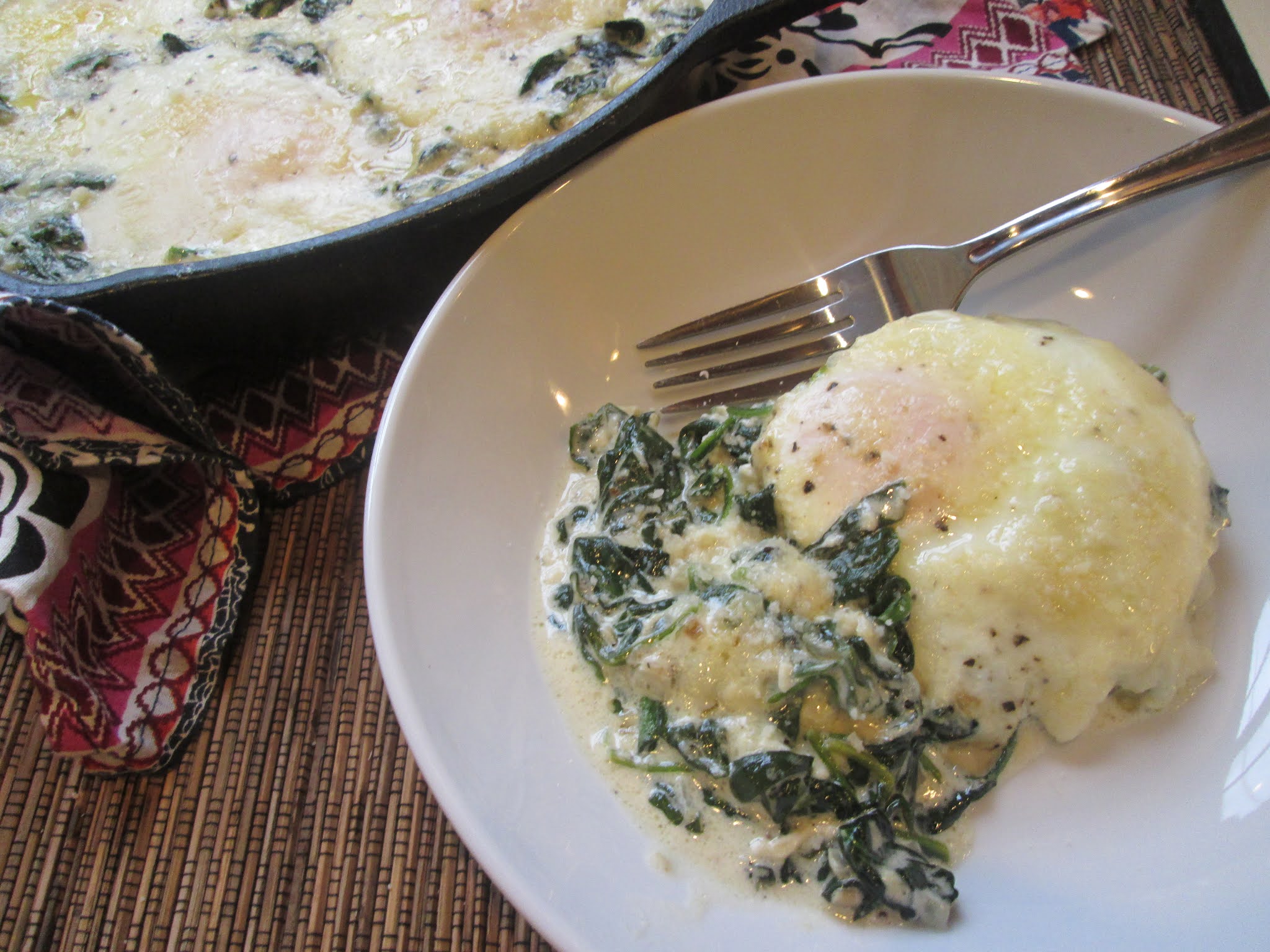 Stirring the Pot Ina Garten's Creamed Spinach & Eggs
