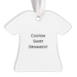 Custom Shirt Photo Acrylic Christmas Ornament