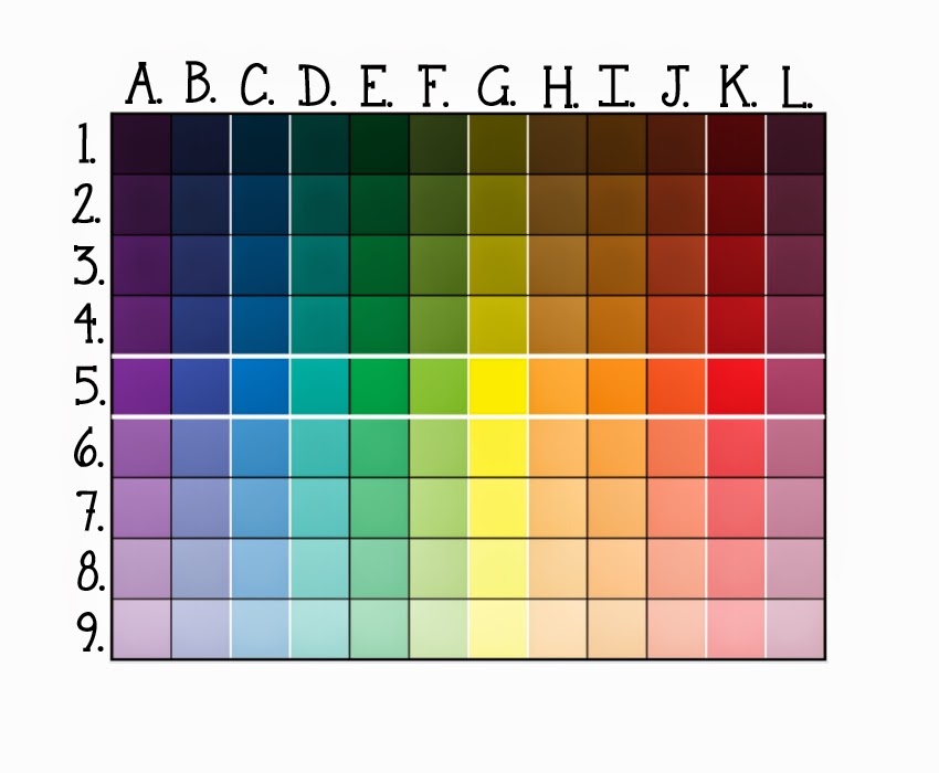 Icing Color Theory and a Color Chart