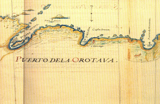 Plano del Puerto de la Cruz de Próspero Casola de 1634.
