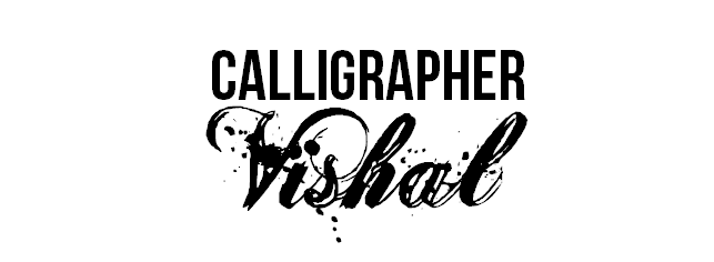 Calligrapher Vishal