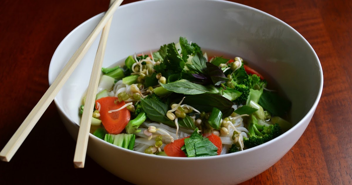 Nourish The Roots: Vegan Pho Noodle Bowl