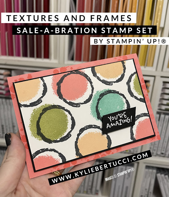 Sale-a-Bration Textures and Frames stamp set