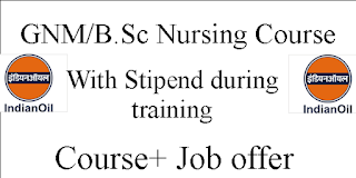 GNM and B.Sc Nursing Free Training and Job with Salary/Stipend