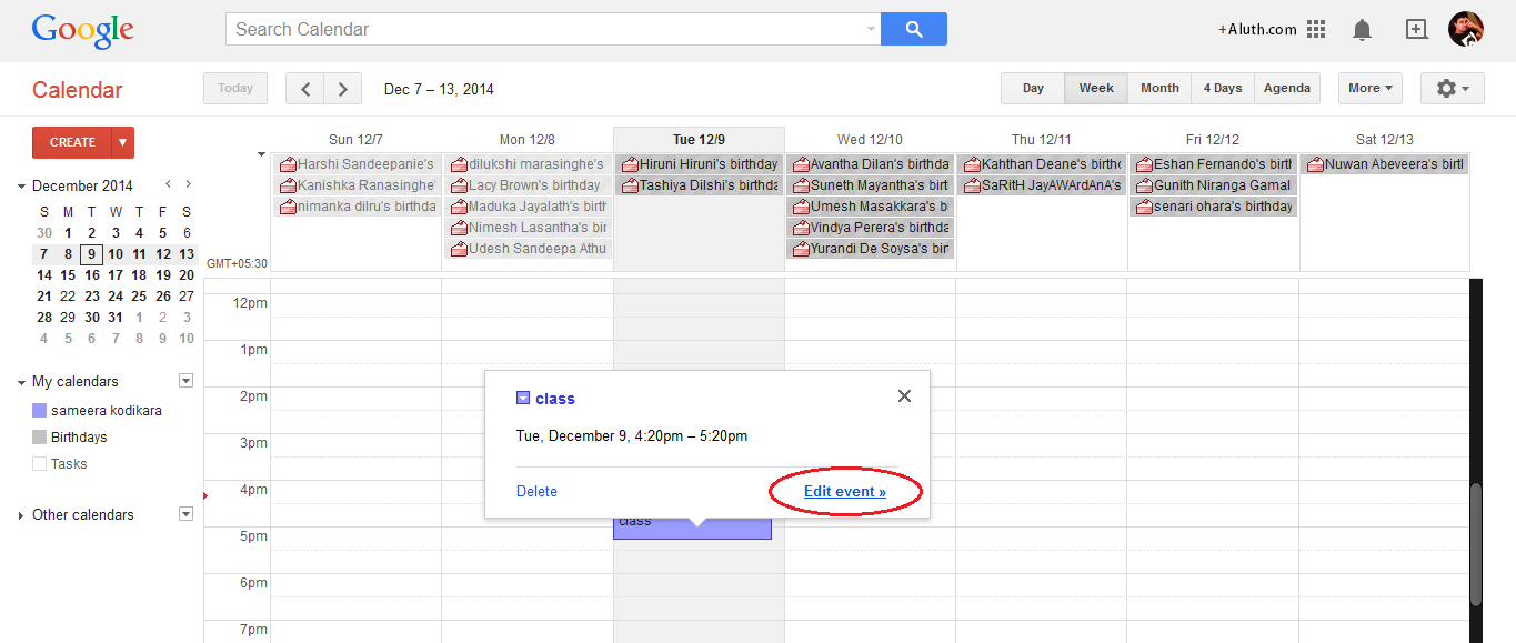 How to use Google Calendar SMS Service Aluth