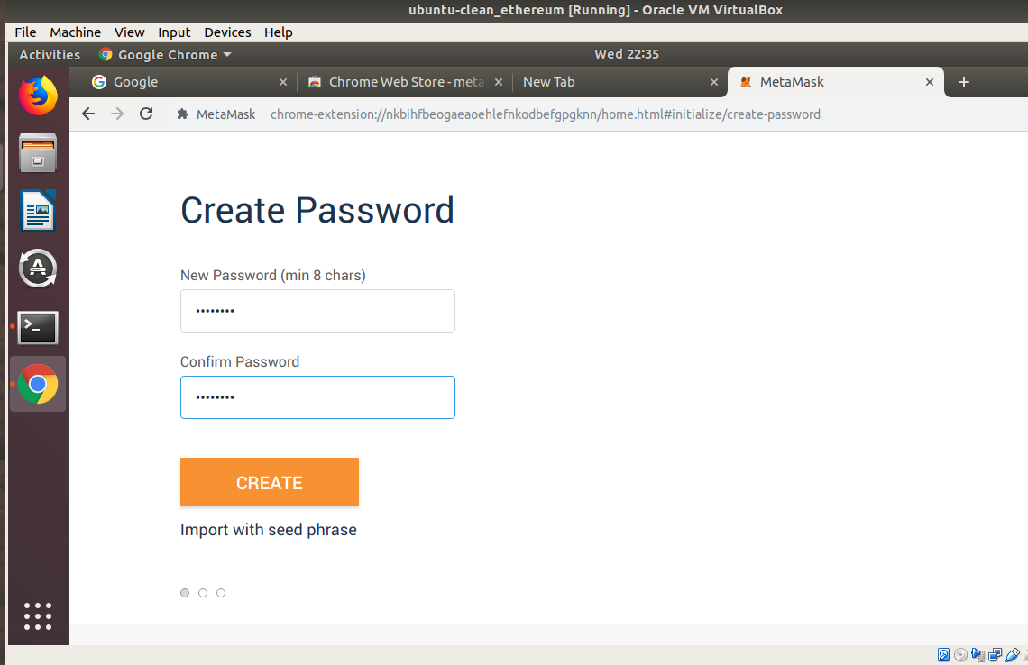 MELIORATE METAMASK extension in ChromeInstallation