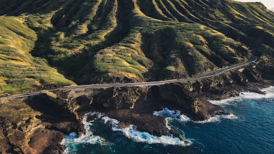 Free Wallpaper HD Coastal Road, Island, Sea, Nature