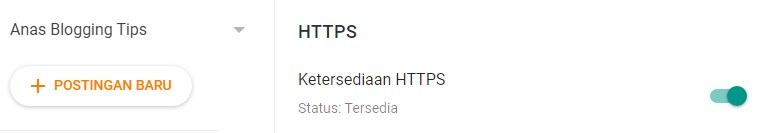 Cara Mengaktifkan HTTPS Untuk Domain Blogspot