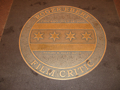 plaque honoring Roger Ebert
