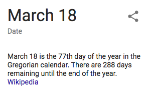 18 march numerology day