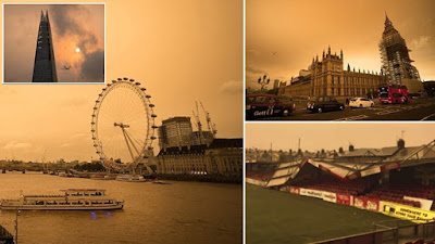 Χάλκινος ο ουρανός του Λονδίνου