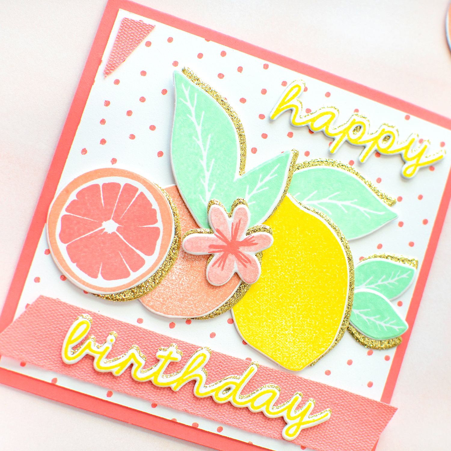The Stamp Market Citrus Gift Wrap & Card
