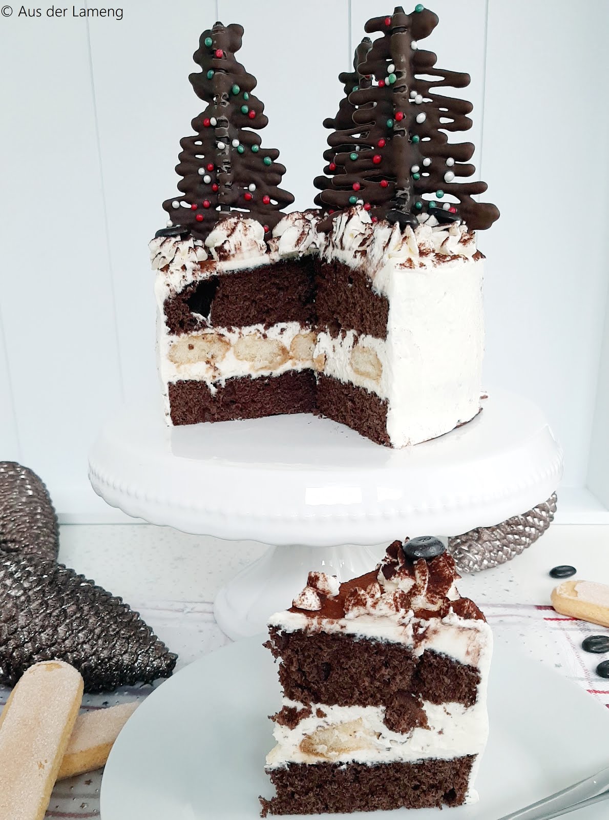 Weihnachtliche Tiramisu-Torte - Rezept von Aus der Lameng | SCCC 2019: Türchen Nr. 20 