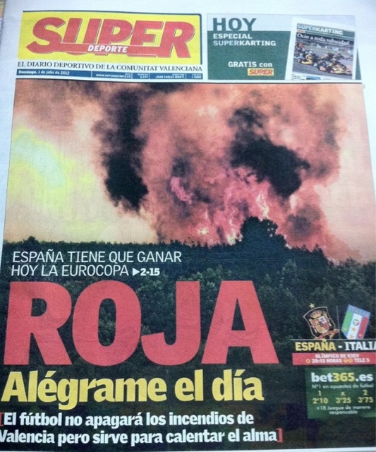 protada incendio roja