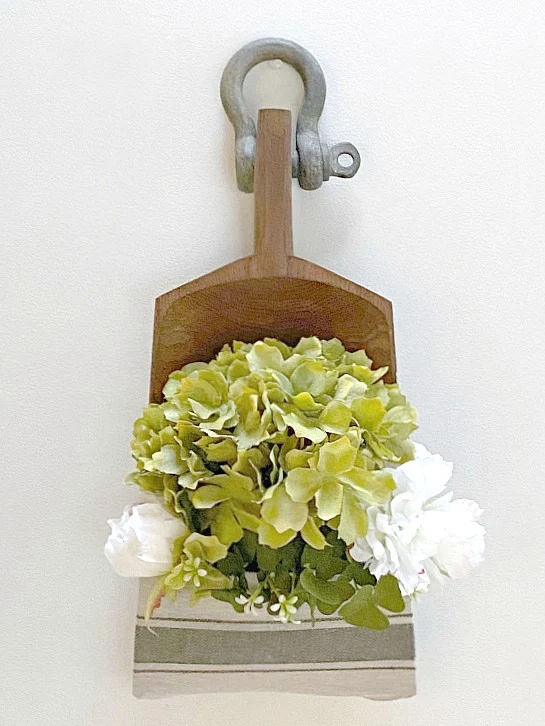 Farmhouse Style Wall Pocket with flowers