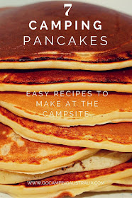 Easy camping breakfasts using pancakes - 7 simple recipes you can make without a lot of fuss or ingredients.