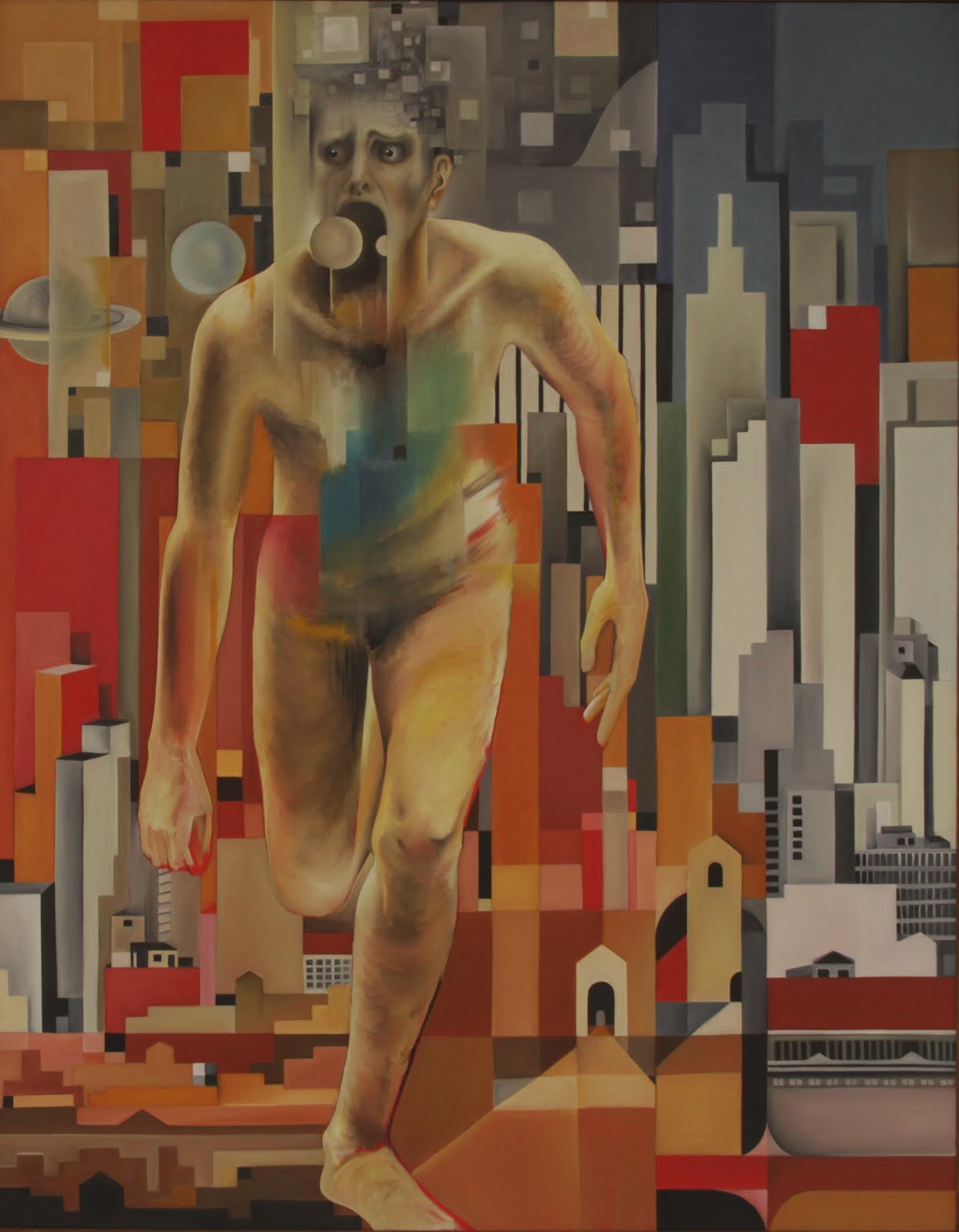 Solange Alves, Ode à Liberdade,  óleo sobre tela, 110x140 cm.