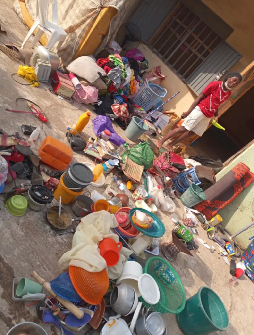 See Her Room Scattered, Nigerian Lady Resumes School