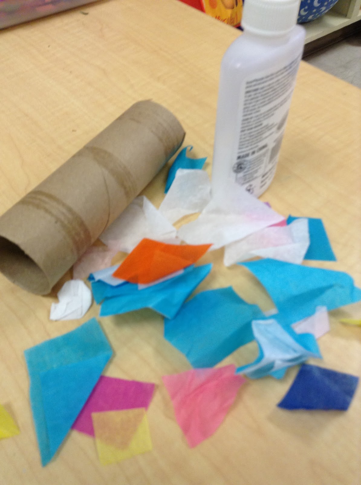Precious Toddler Arts and Crafts Time Toilet Paper Roll
