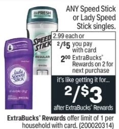 FREE Speed Stick CVS Deals 5/9-5/15 FREE Speed Stick CVS Deals 5/9-5/15