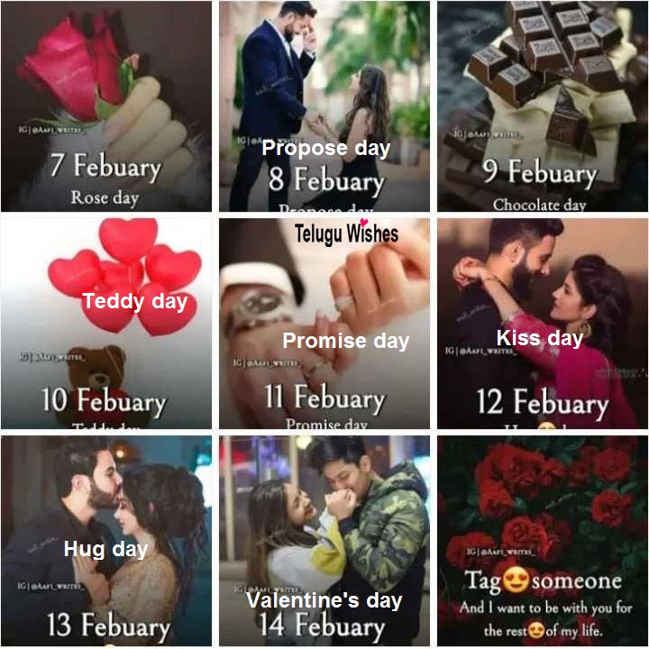 valentines week in telugu images