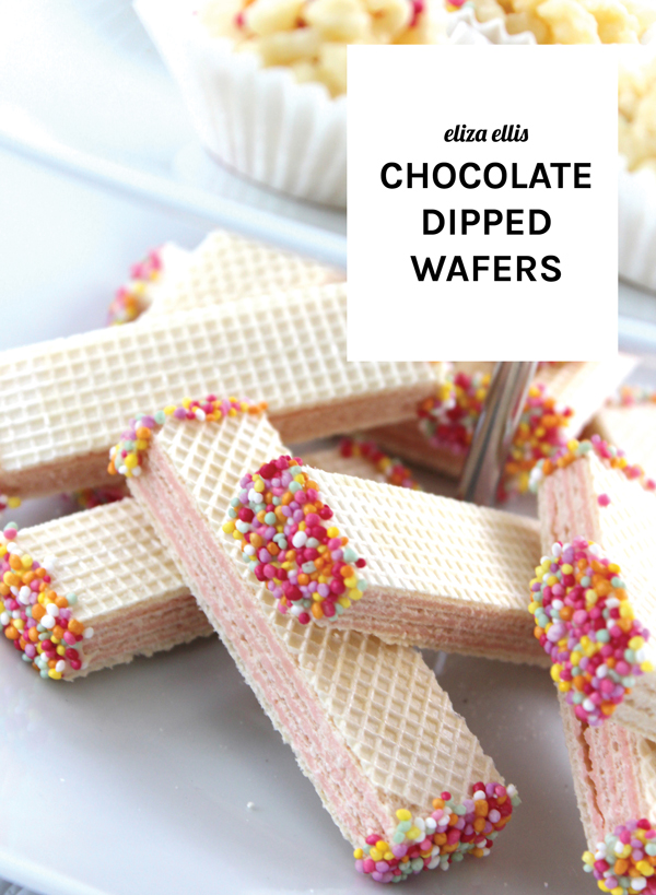 CHOCOLATE DIPPED WAFERS eliza ellis