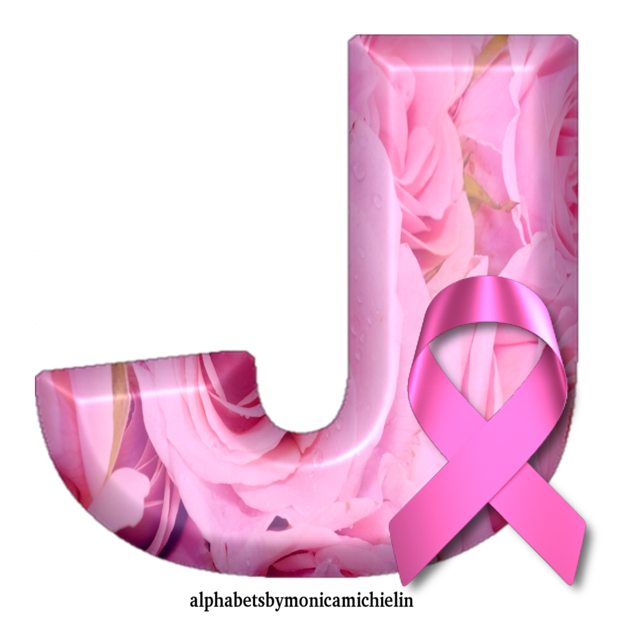 M. Michielin Alphabets: ALFABETO OUTUBRO ROSA COM ROSAS, LETRAS ...