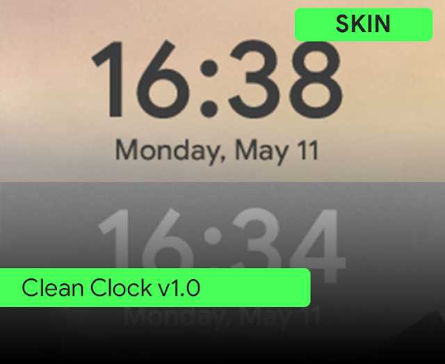 [Rainmeter] Minimal Clock v1.0