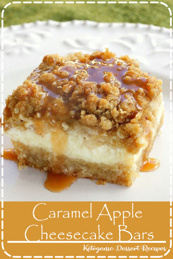 Caramel Apple Cheesecake Bars - recipes for dinner crockpot