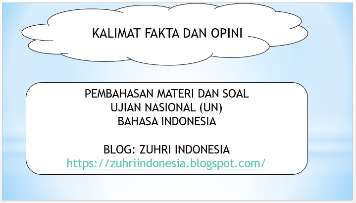 Powerpoint Soal Dan Pembahasan Kalimat Fakta Dan Opini Zuhri Indonesia