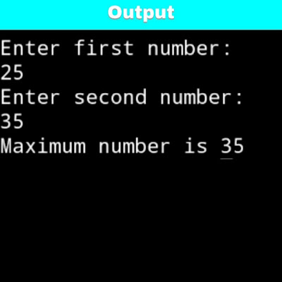 C Program to Find Maximum Between Two Numbers Using Pointers
