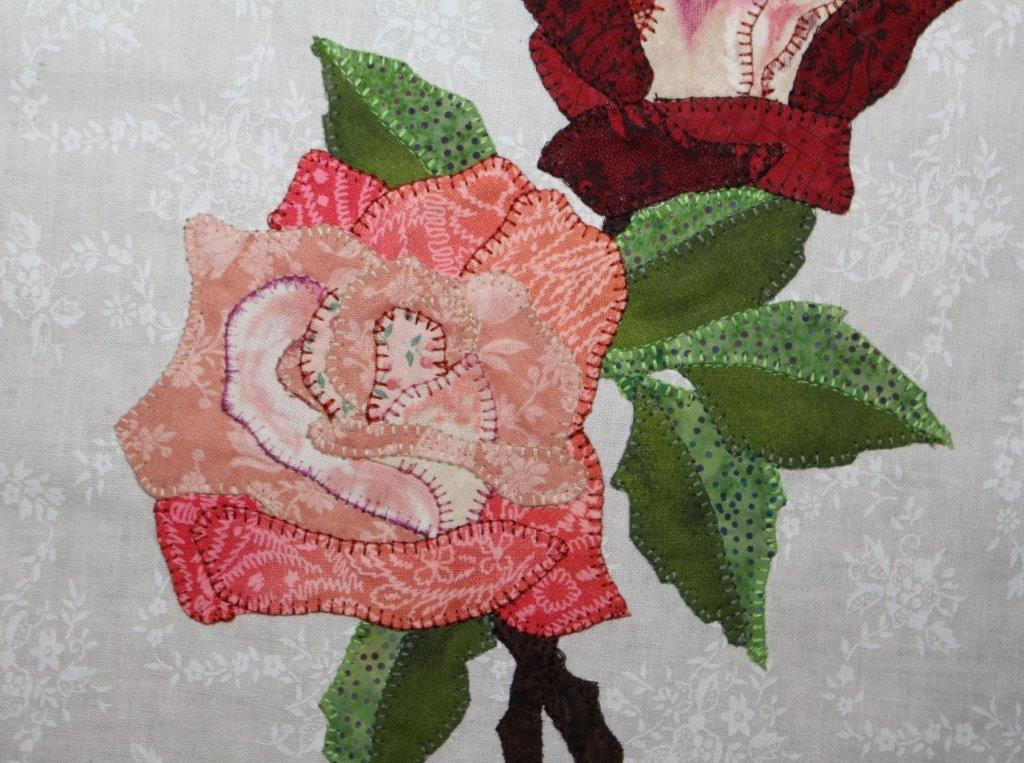 Sarah Lynn's Quilting Roses Appliqué Block