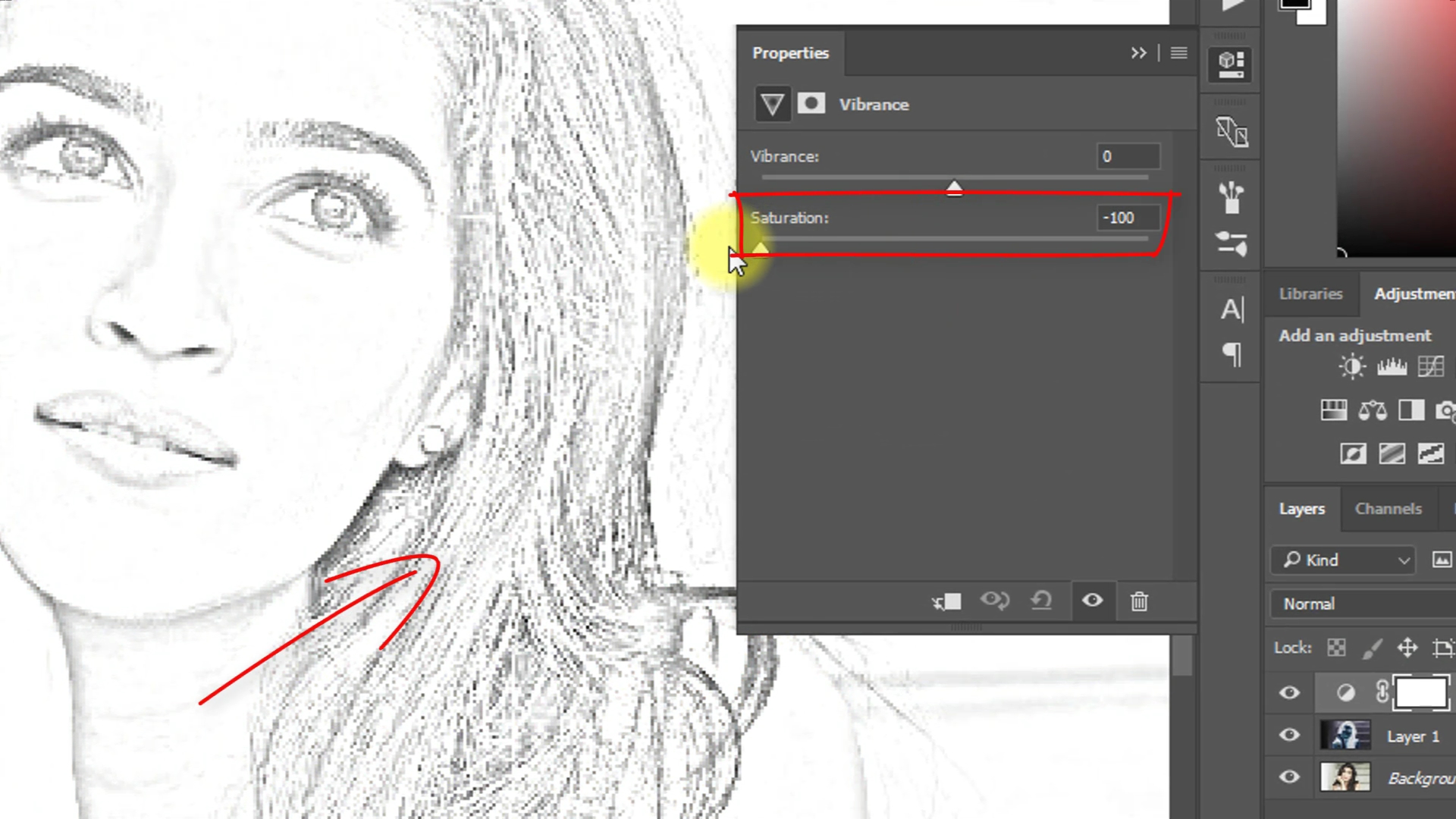 How to Convert Image into Pencil Sketch in Photoshop CC