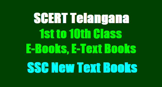 e books e textbooks scert telangana 1st class to 10th class ssc